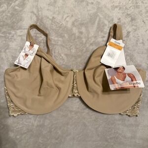 Lilyette Bra 42DD Minimizer NWT Style 480 Color BDB Beige Lace